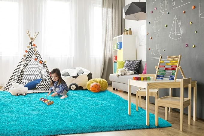 TWINNIS Super Soft Shaggy Rugs Fluffy Carpets, 5x8 Feet, Indoor Modern Plush - Image 4