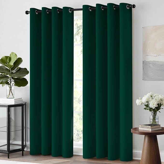 Yakamok Light Blocking Blackout Curtains， Thermal Insulated Room Darkening - Image 2