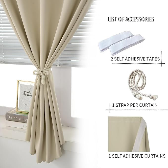 Self Adhesive Portable Blackout Curtains - Image 2