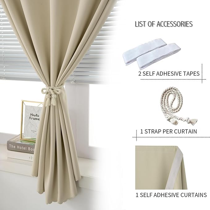 Self Adhesive Portable Blackout Curtains - Image 2