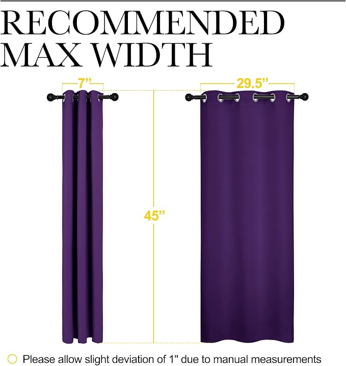 NICETOWN Thermal Insulated Blackout Draperies Curtains, Triple Weave Home - Image 7