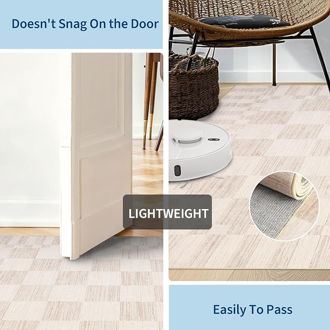 GarveeHome Checkered Washable 2x3 Rug Small Area Rugs Non-Slip - Image 8