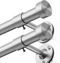 YaFex 2 Pack Heavy Duty Curtain Rods 32-60 Inch, 1 Inch Adjustable Curtain Rod by YaFex
