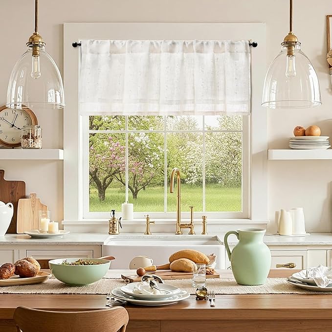jinchan Kitchen Valance Curtain - Image 4