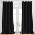 NICETOWN Blackout Black Curtains & Drapes 90 inches Long by NICETOWN