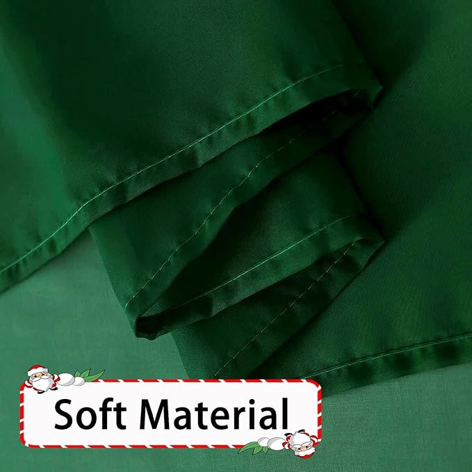 SpaceDresser Foliage Green Sheer Curtains 4 Panels Rod Pocket Semi-Sheer - Image 6