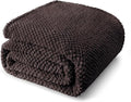 Whale Flotilla King Size Fuzzy Fleece Blanket, Fluffy Warm Soft Jacquard Bed by WHALEFLOTILLA