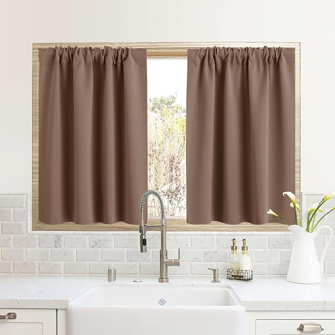RYB HOME RV Curtains for Camper Windows, Mini Small Thermal Insulated Sunlight by RYBHOME