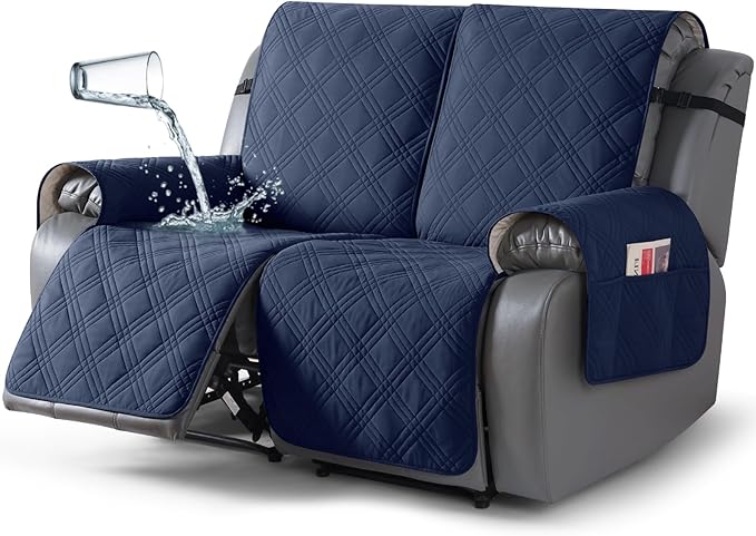 TAOCOCO 100% Waterproof Loveseat Recliner Cover, Non Slip Split Loveseat Covers by TAOCOCO