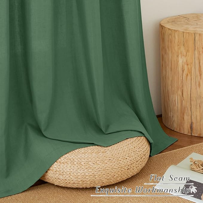 NICETOWN Linen Curtains 96 inches Long - Image 4