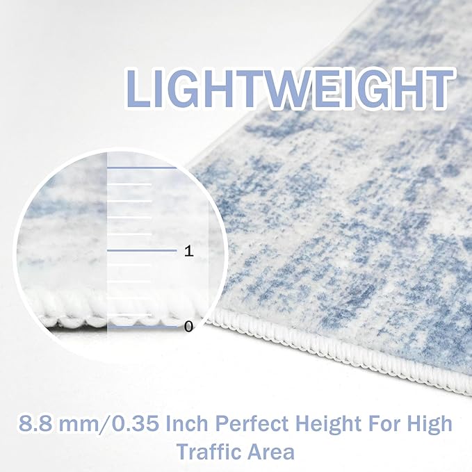 IOHOUZE Abstract Runner Rug 3x10 Ft Washable Runners - Image 5