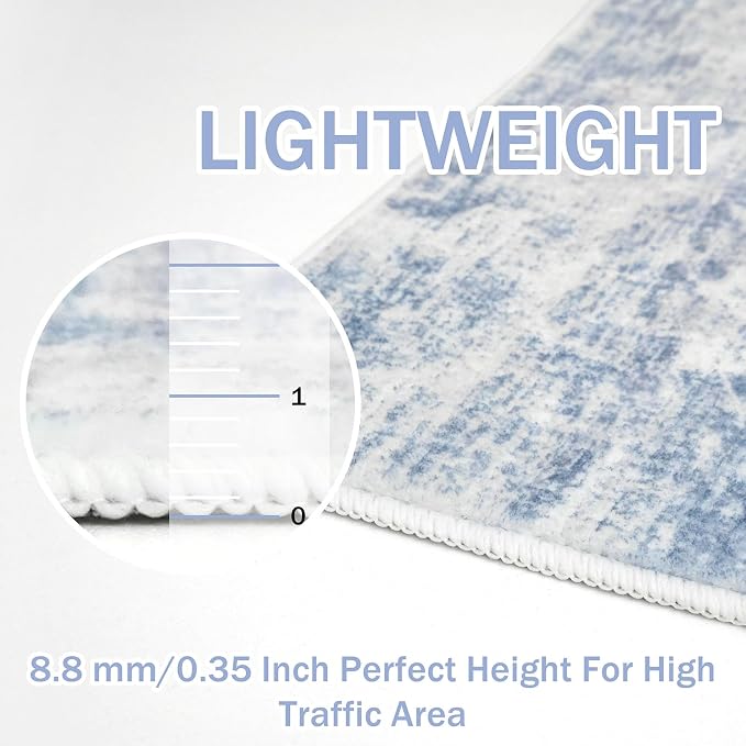 IOHOUZE Abstract Runner Rug 2x5 Ft Washable Runners - Image 5