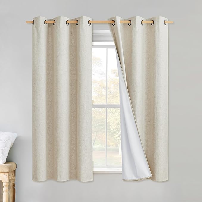 NICETOWN Linen Blackout Curtains by NICETOWN