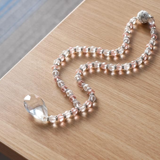 SUQ I OME 1 Pair of Luxury Crystal Beaded Magnetic Curtain Tieback and Holdback - Image 5