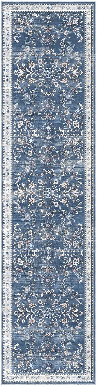 Yamaziot Washable Runner Rug 2x8 – Non Slip Boho Floral Hallway Runner Rug - Image 8