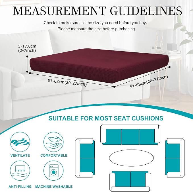 12Pcs Stretch Patio Cushion Covers, Outdoor Couch Covers Replacement, Outdoor - Image 2