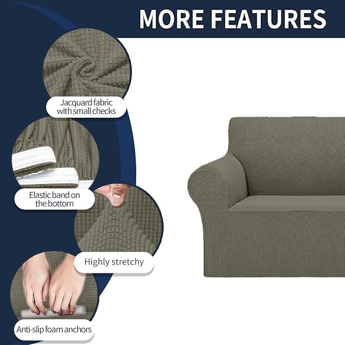 Cupuamon 2026 New Stretch Chair Sofa Slipcovers Couch Cover - Image 4
