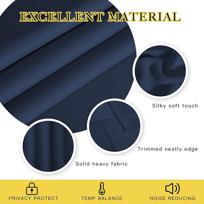 NICETOWN Bedroom Curtain 78 inch Length - Image 4