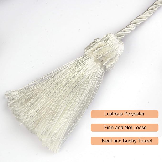 Fenghuangwu Curtain Tiebacks Handmade Decorative Curtain Holdbacks Rope - Image 3
