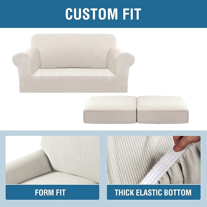 H.VERSAILTEX 3 Piece Stretch Sofa Covers - Image 6