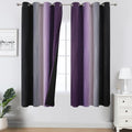 Estelar Textiler Black and Purple Ombre Blackout Curtains by ESTELARTEXTILER