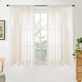 BGment Semi Sheer Linen Curtains 48 Inch Length by BGment