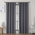Simplebrand Ava Grey Blackout Curtains by Simplebrand