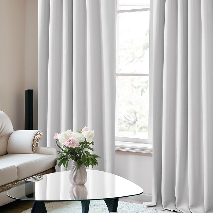 Deconovo Blackout Curtains, Thermal Insulated, W52 x L84 2 Panels, Back Tab - Image 5
