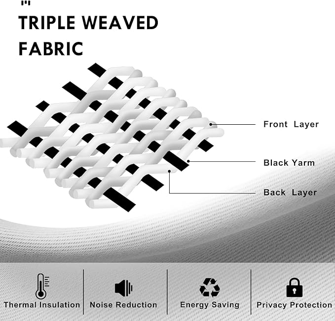 DWCN Thermal Short Blackout Curtains - Image 6