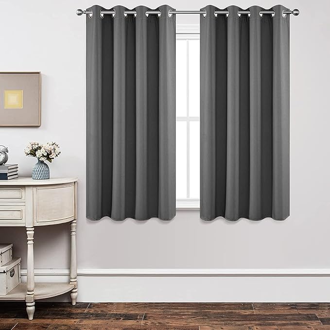Joydeco Blackout Curtains 54 Inch Length 2 Panels Set, Thermal Insulated Long by JOYDECO