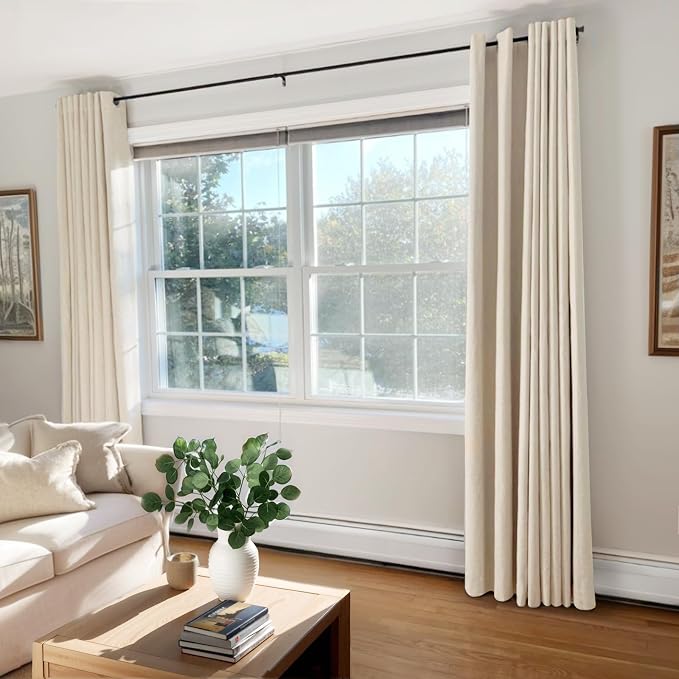 100% Blackout Shield Linen Blackout Curtains - Image 7