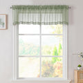 Simplebrand Sage Green Valances 14 Inches Long by Simplebrand