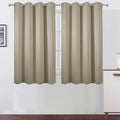 LEMOMO Blackout Curtains 52 x 45 inch/Beige Curtains Set of 2 Panels/Thermal by Lemomo