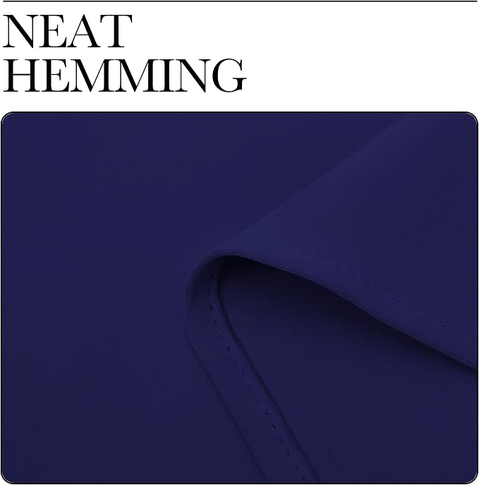 NICETOWN Navy Blue Blackout Curtains 40 inches Length - Image 6