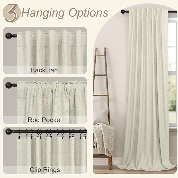 Pitalk Living Room Curtains Ideas Modern Black Out Curtains - Image 6