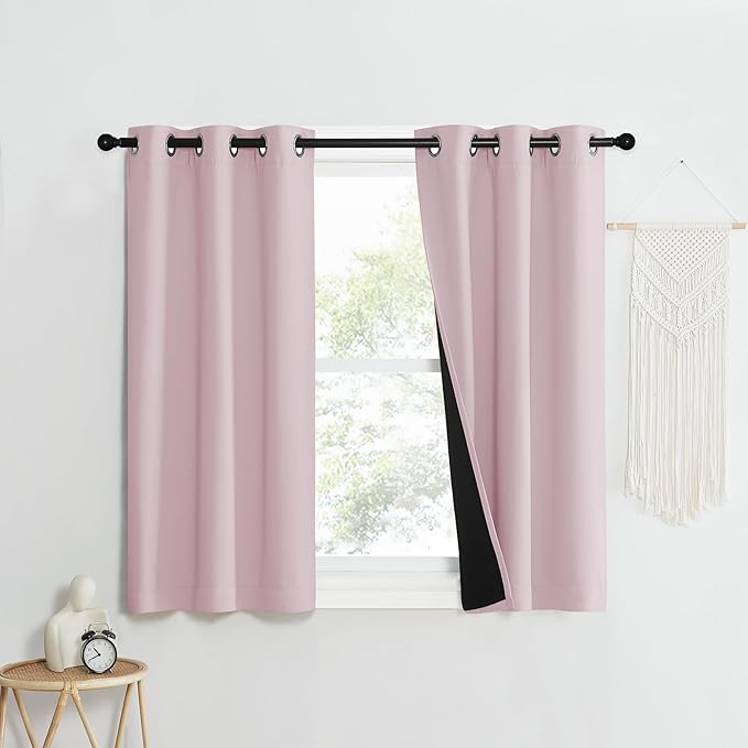 NICETOWN 100% Blackout Window Curtain Panels, Heat and Cold Blocking Drapes by NICETOWN