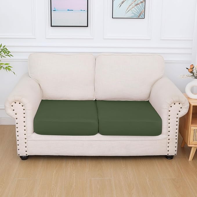 hyha Milk Silk Couch Cushion Covers, Soft Magic Sofa Covers Washable - Image 7