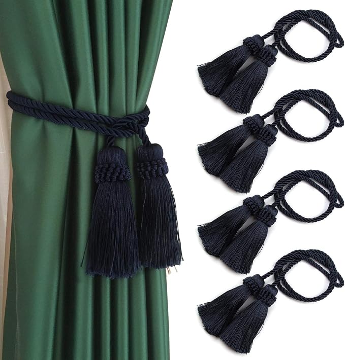 Fenghuangwu Curtain Tiebacks Handmade Decorative Curtain Holdbacks Rope by fenghuangwu