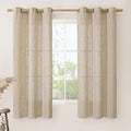 LAMIT 60 Inch Sheer Linen Curtains by LAMIT