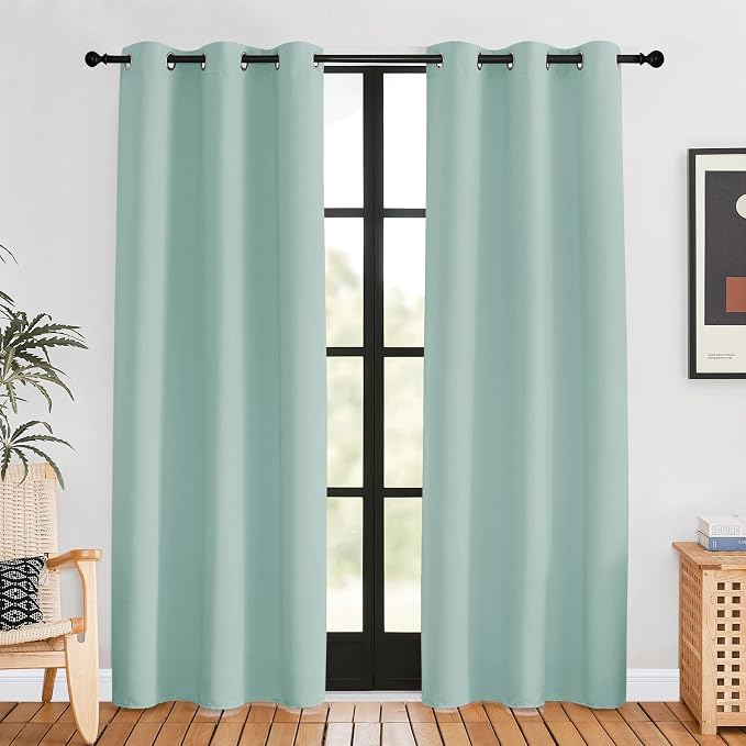 NICETOWN Blackout Curtains for Bedroom, 42 W by 80 L, Thermal Insulated by NICETOWN