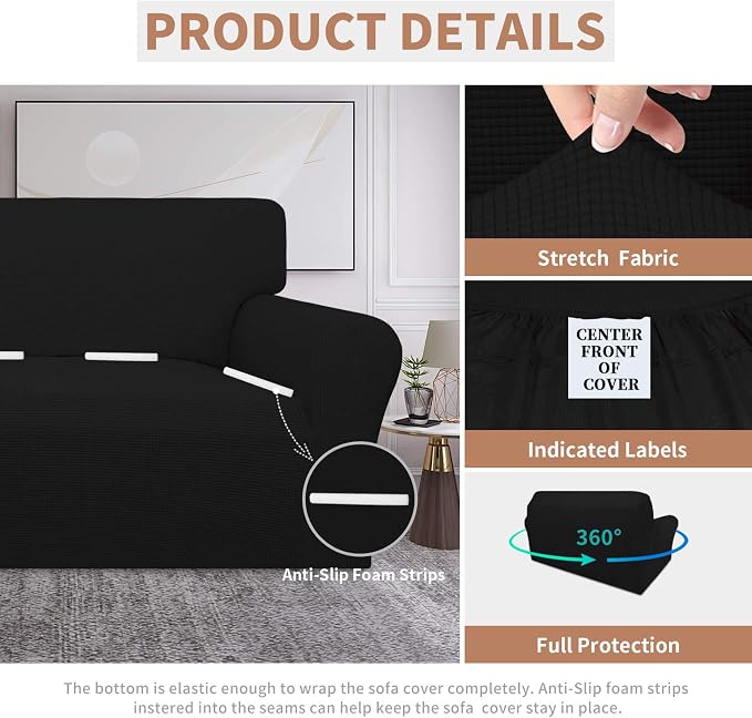 Easy-Going 100% Waterproof Loveseat Couch Cover, Dual Waterproof Sofa Cover - Image 4