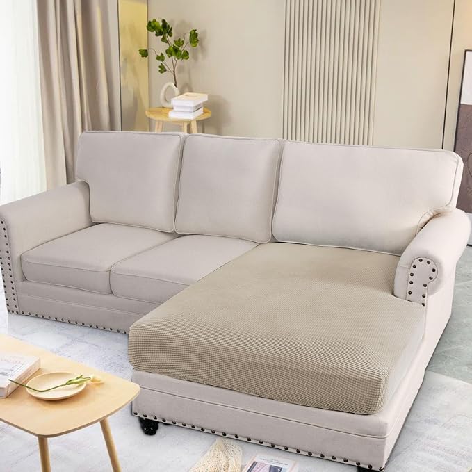 H.VERSAILTEX Super Stretch Individual Chaise Cover Sectional Couch Covers - Image 2