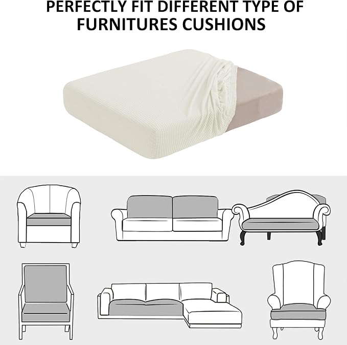 Water Repellent Sofa Seat Cushion Covers Durable Sofa Cushion Cover Spandex - Image 7