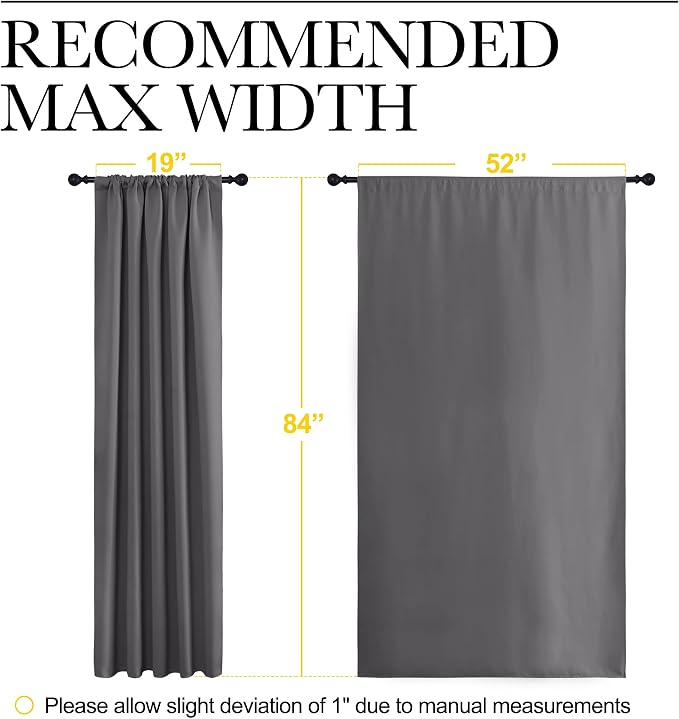 NICETOWN Blackout Curtain Panels - Image 7