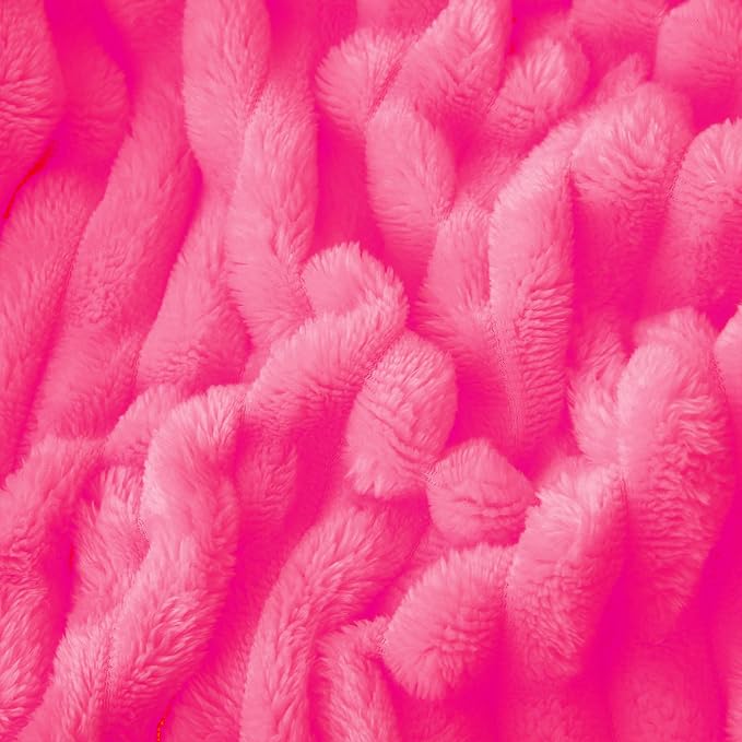 Hot Pink Fleece Throw Blanket 60”×80” - Image 6