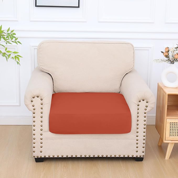 hyha Milk Silk Couch Cushion Covers, Soft Magic Sofa Covers Washable - Image 7