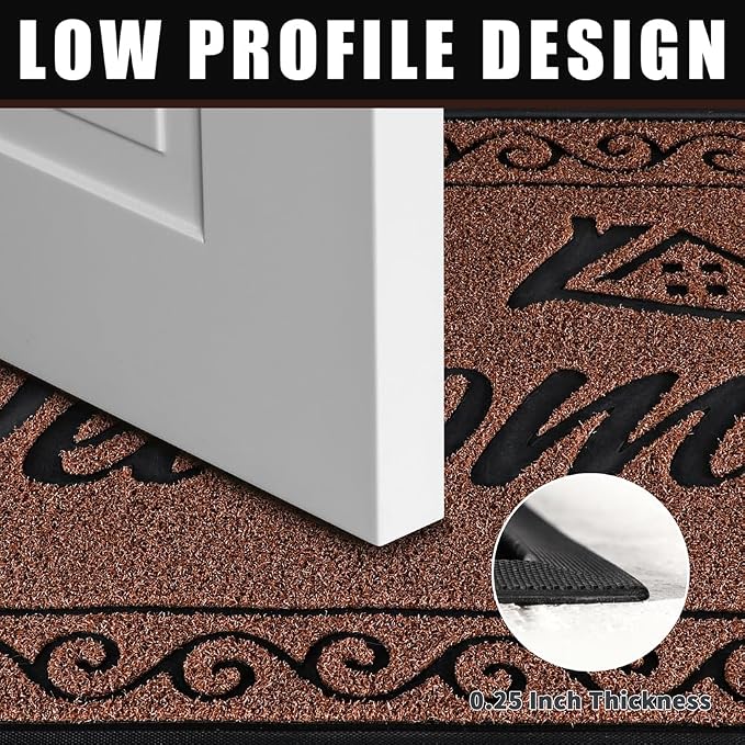 Yimobra Welcome Mat, Heavy Duty Sturdy Door Mats - Image 4
