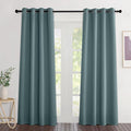 NICETOWN Greyish Blue Curtains 84 inches Long, Grommet Room Darkening Thermal by NICETOWN