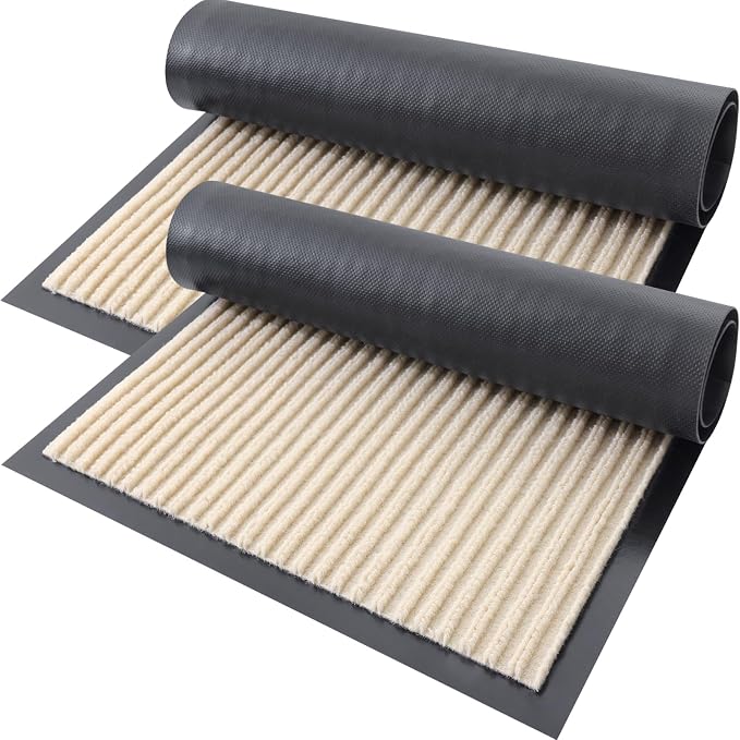 OLANLY Front Door Mat Indoor Outdoor Entrance, Waterproof Heavy Duty Doormat by OLANLY