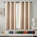 MIULEE Blackout Curtains for Bedroom 2 Panels 40 x 54 Inch Long Beige | Thermal by MIULEE